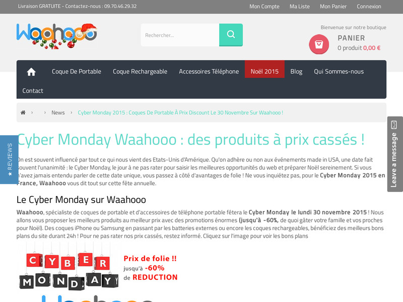 Waahooo vous invite au Cyber Monday 2015