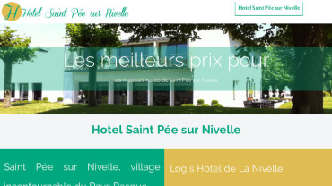 Page d'accueil du site : Hôtel Saint Pée sur Nivelle