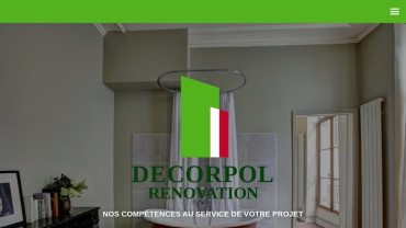 Page d'accueil du site : Decorpol Rénovation