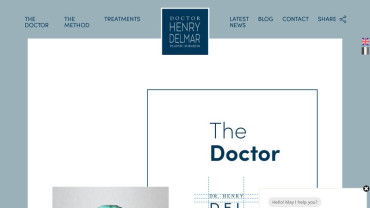 Page d'accueil du site : Henry Delmar