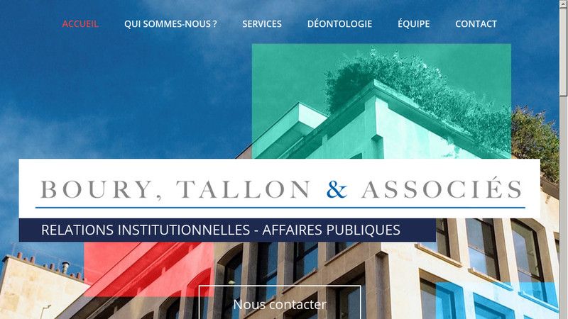 Boury, Tallon & Associés : Cabinet de lobbying