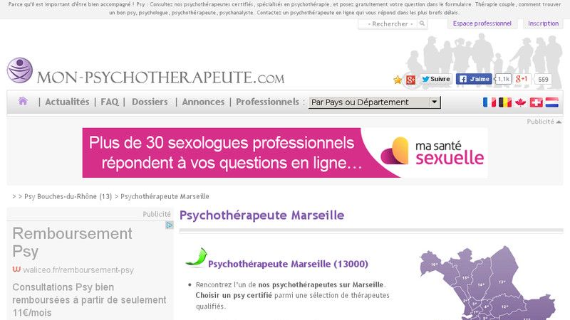 Trouver un psychothérapeute à Marseille
