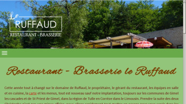 Page d'accueil du site : Le Ruffaud