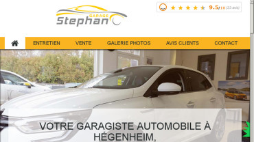 Page d'accueil du site : Garage Stephan