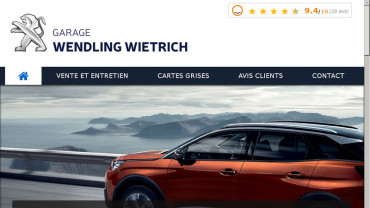 Page d'accueil du site : Garage Wendling Wietrich