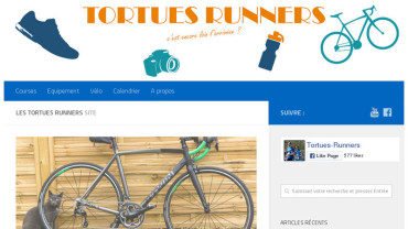 Page d'accueil du site : Tortues-Runners