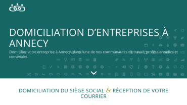 Page d'accueil du site : Domiciliation Annecy