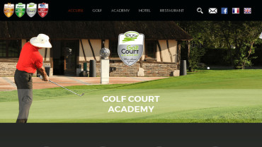 Page d'accueil du site : Golf Court 