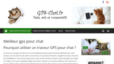 Page d'accueil du site : Gps chat