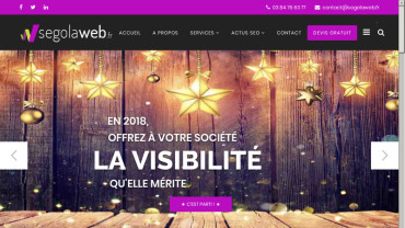 Page d'accueil du site : Segolaweb.fr