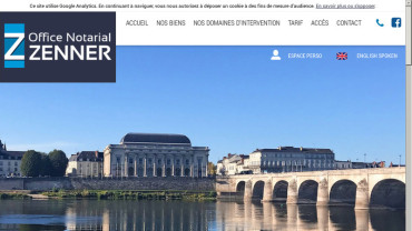 Page d'accueil du site : Office Notarial Zenner