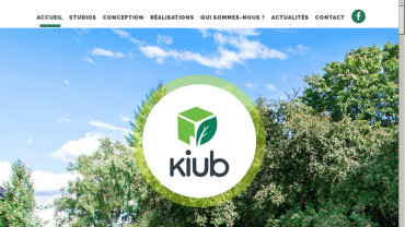 Page d'accueil du site : Kiubs