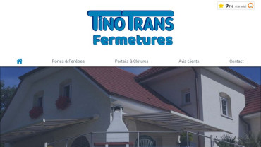 Page d'accueil du site : Tino'Trans Fermetures