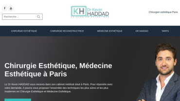 Page d'accueil du site : Docteur Kevin Haddad
