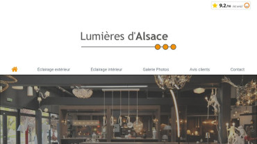 Page d'accueil du site : Lumières d’Alsace