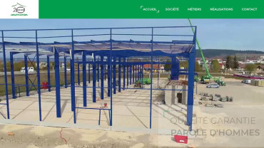 Page d'accueil du site : 2F Construction
