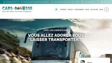 Page d'accueil du site : Cars Bouisse