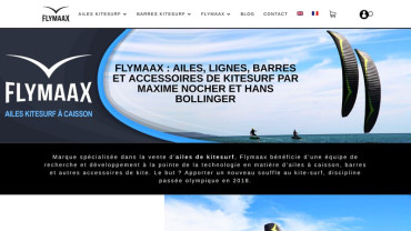 Page d'accueil du site : Flymaax
