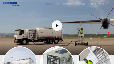 Page d'accueil du site : Schengler Industrie