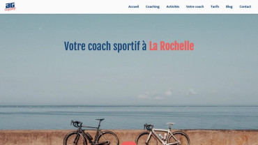 Page d'accueil du site : AG Coaching
