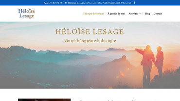 Page d'accueil du site : Heloise lesage