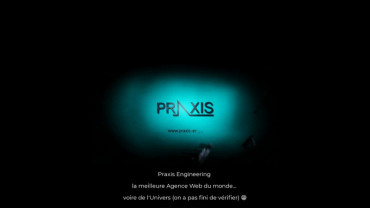 Page d'accueil du site : Praxis Engineering France