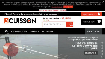 Page d'accueil du site : La Cuisson