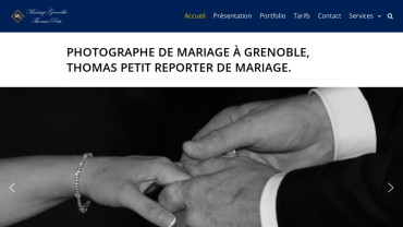 Page d'accueil du site : Mariage Grenoble