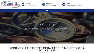 Page d'accueil du site : Moneytik