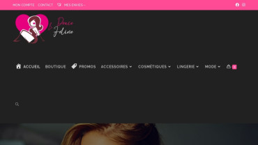 Page d'accueil du site : Douce et Féline