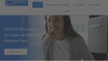 Page d'accueil du site : Dialogue langues