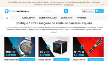 Page d'accueil du site : France Caméra