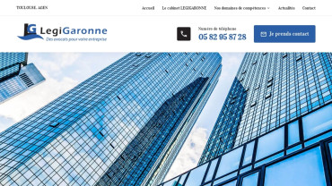 Page d'accueil du site : LegiGaronne