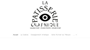 Page d'accueil du site : La Pâtisserie Graphique