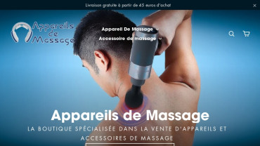 Page d'accueil du site : Appareils de massage
