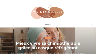 Page d'accueil du site : Ma-Demoiselle