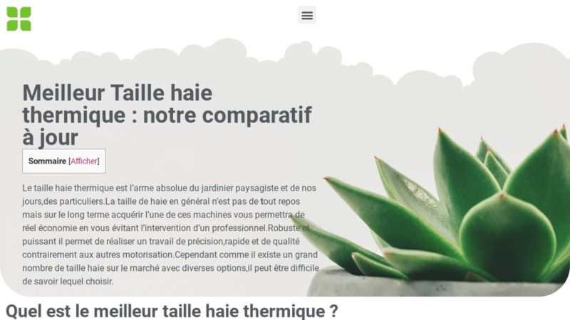 Taille haie thermique