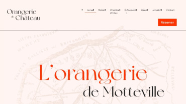 Page d'accueil du site : Chambres hôtes Orangerie