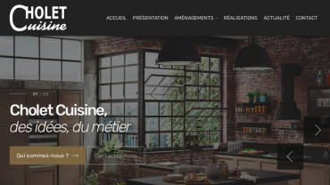 Page d'accueil du site : Cuisine Orléans