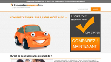 Page d'accueil du site : My comparateur assurance auto