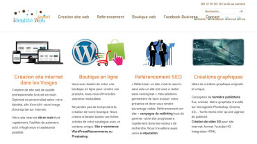 Page d'accueil du site : Identité Web Lorraine
