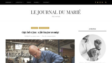 Page d'accueil du site : Journal du Marié