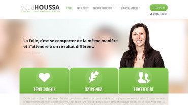 Page d'accueil du site : Maud Houssa