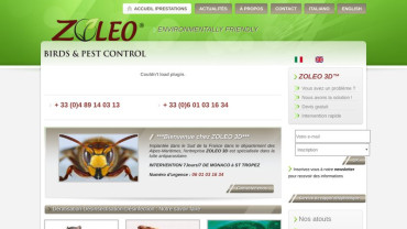 Page d'accueil du site : Zoléo3d