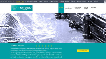 Page d'accueil du site : Torbel Rhone