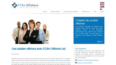 Page d'accueil du site : FCBA Offshore Ltd