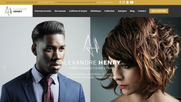 Page d'accueil du site : Alexandre Henry
