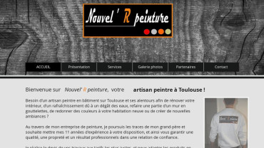 Page d'accueil du site : Nouvel' R peinture