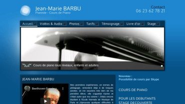 Page d'accueil du site : Jean-Marie Barbu
