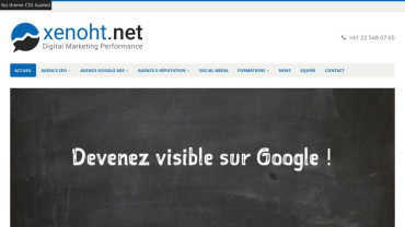 Page d'accueil du site : Xenoht.net